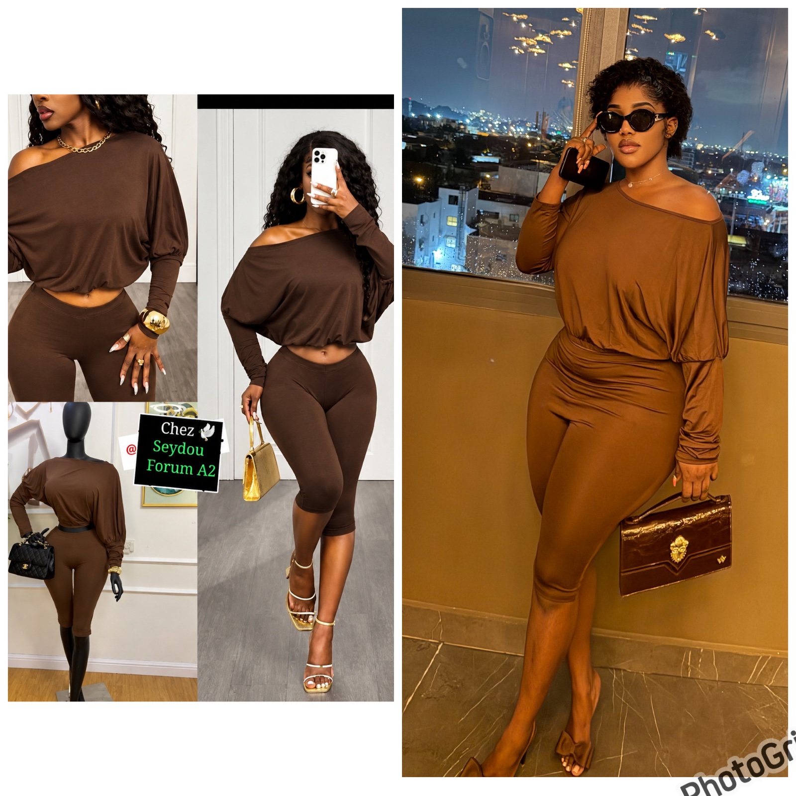Ensemble moulant choco