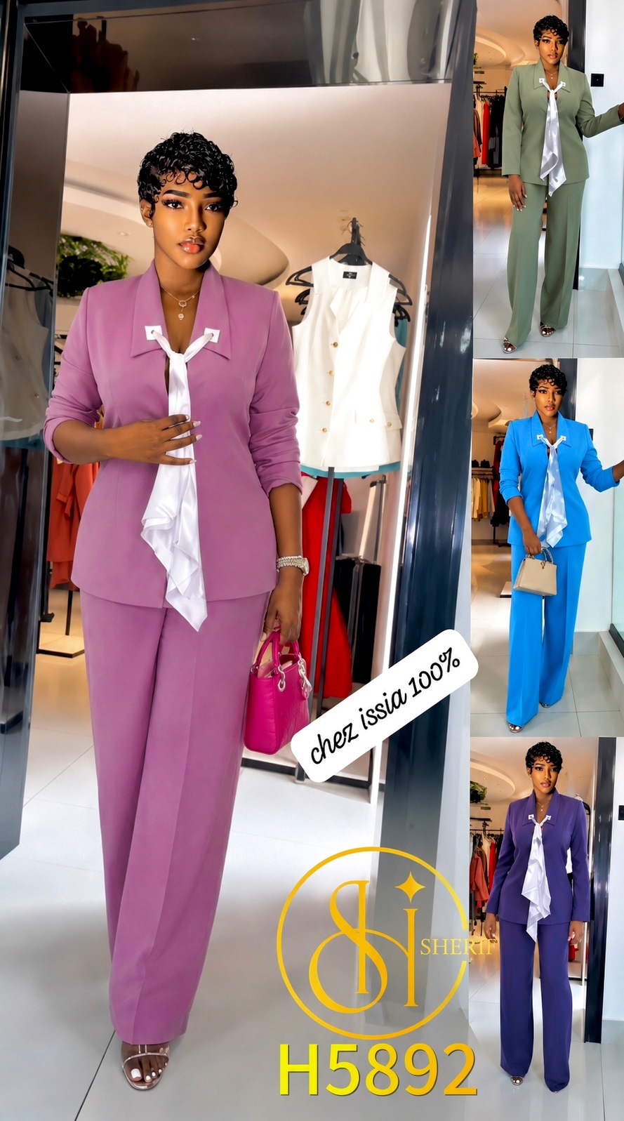 Ensemble tailleur chic lavande