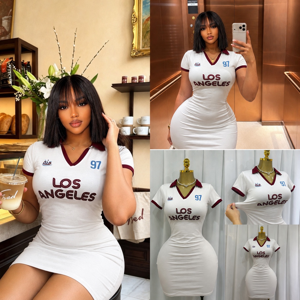 Robe courte sporty Los Angeles