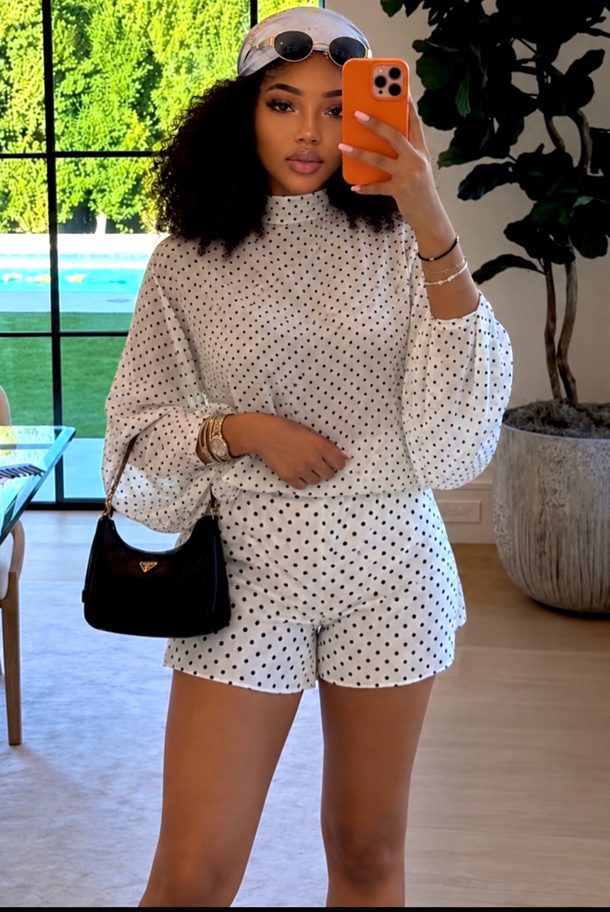 Ensemble short à pois