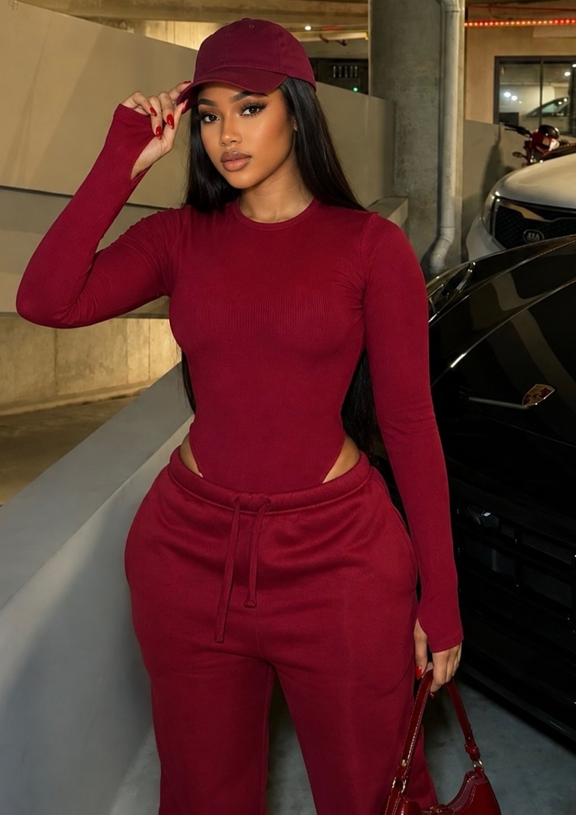 Ensemble Sporty Chic Bordeaux