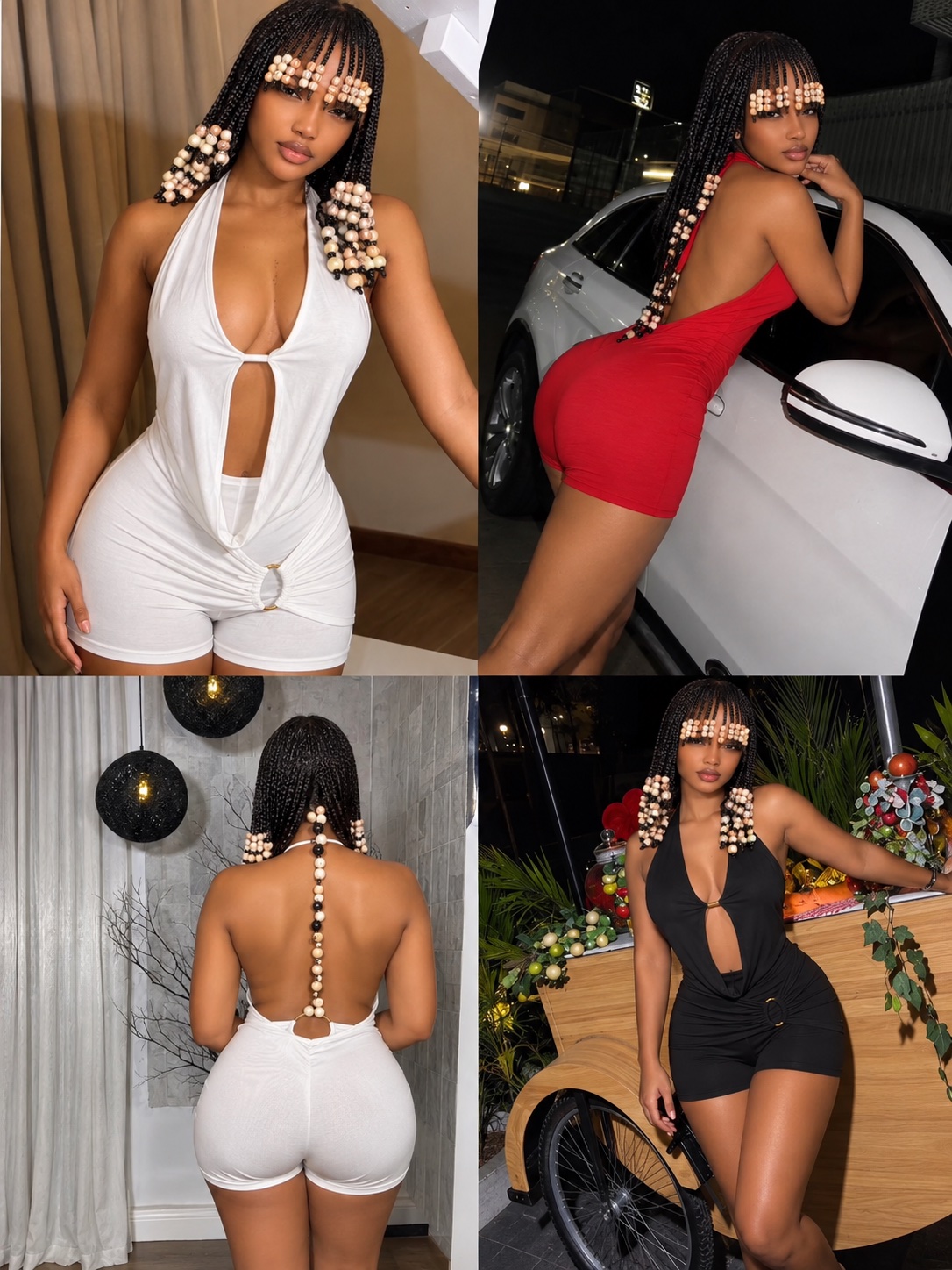 Combi-short dos nu sexy