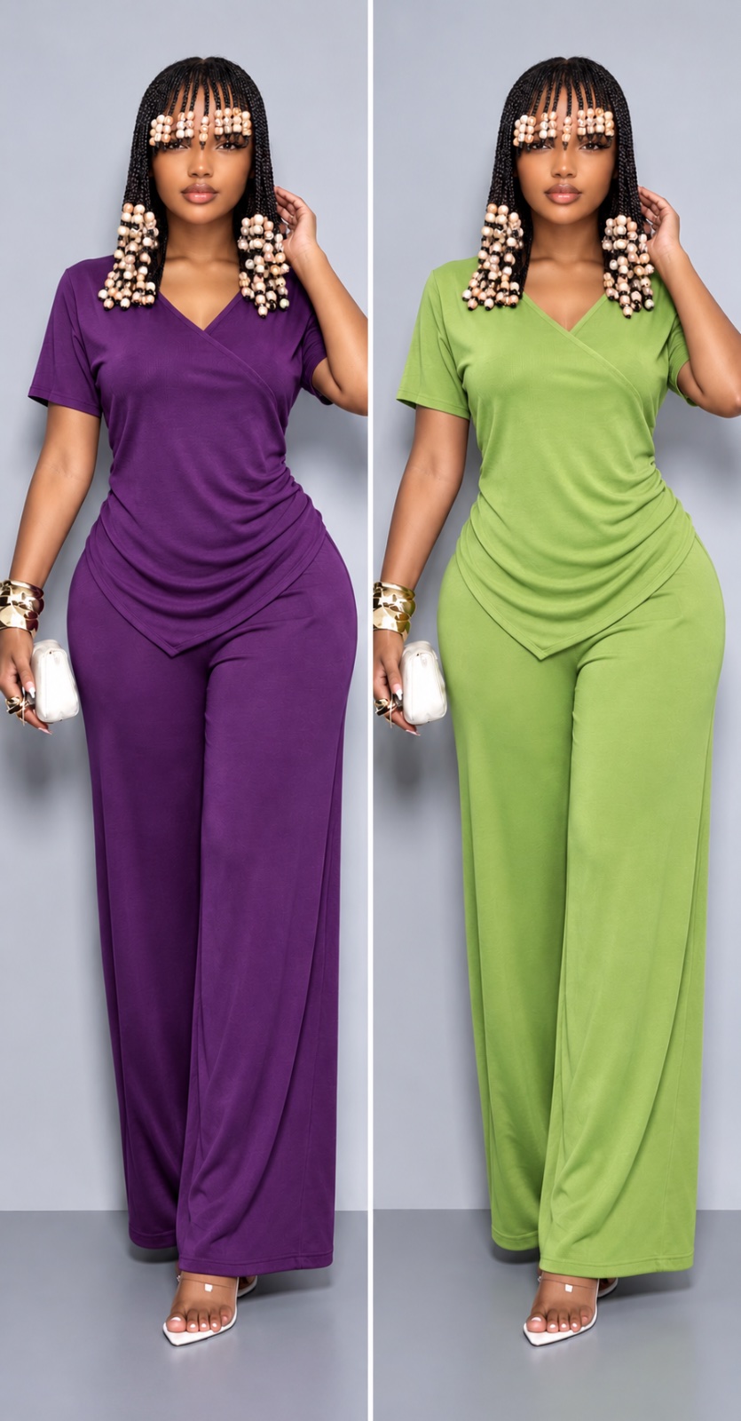 Ensemble pantalon fluide chic