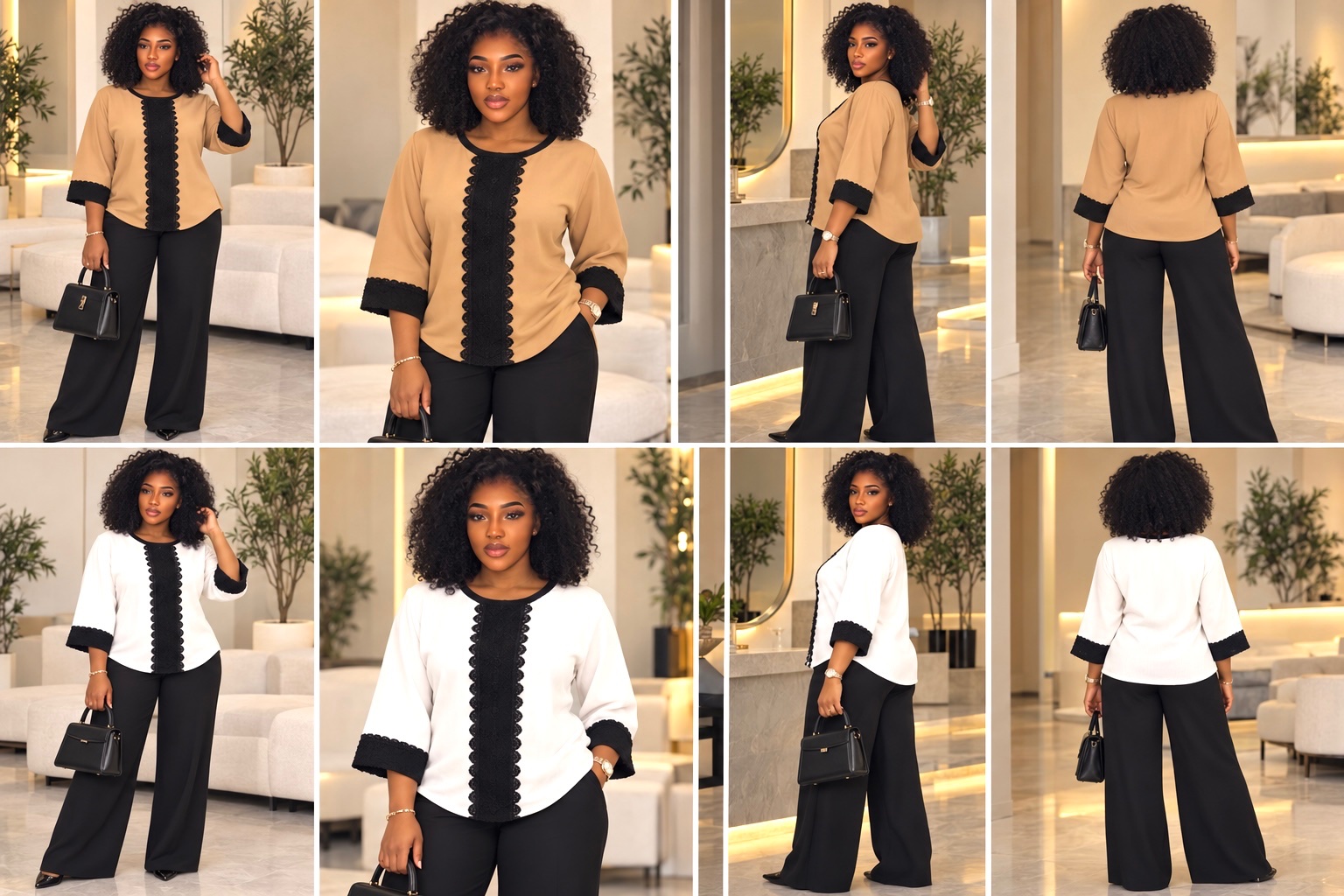 Ensemble chic à dentelle