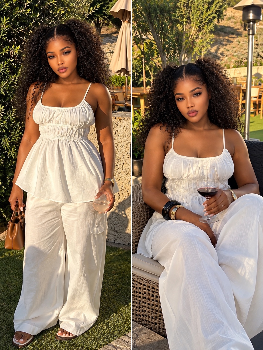 Ensemble fluide blanc