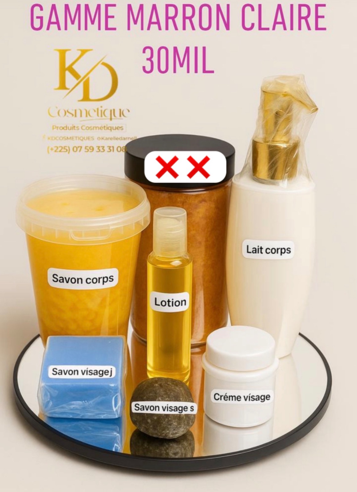 Gamme Cosmetique Marron Claire