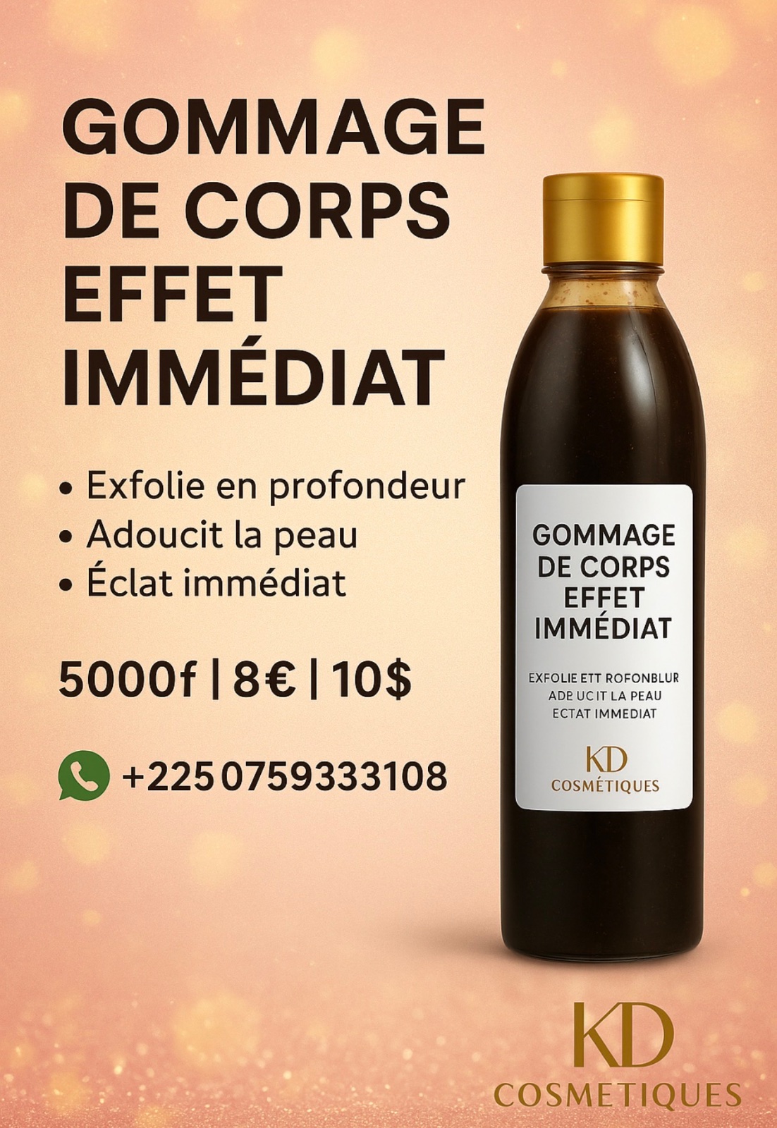 Gommage de corps KD Cosmétiques